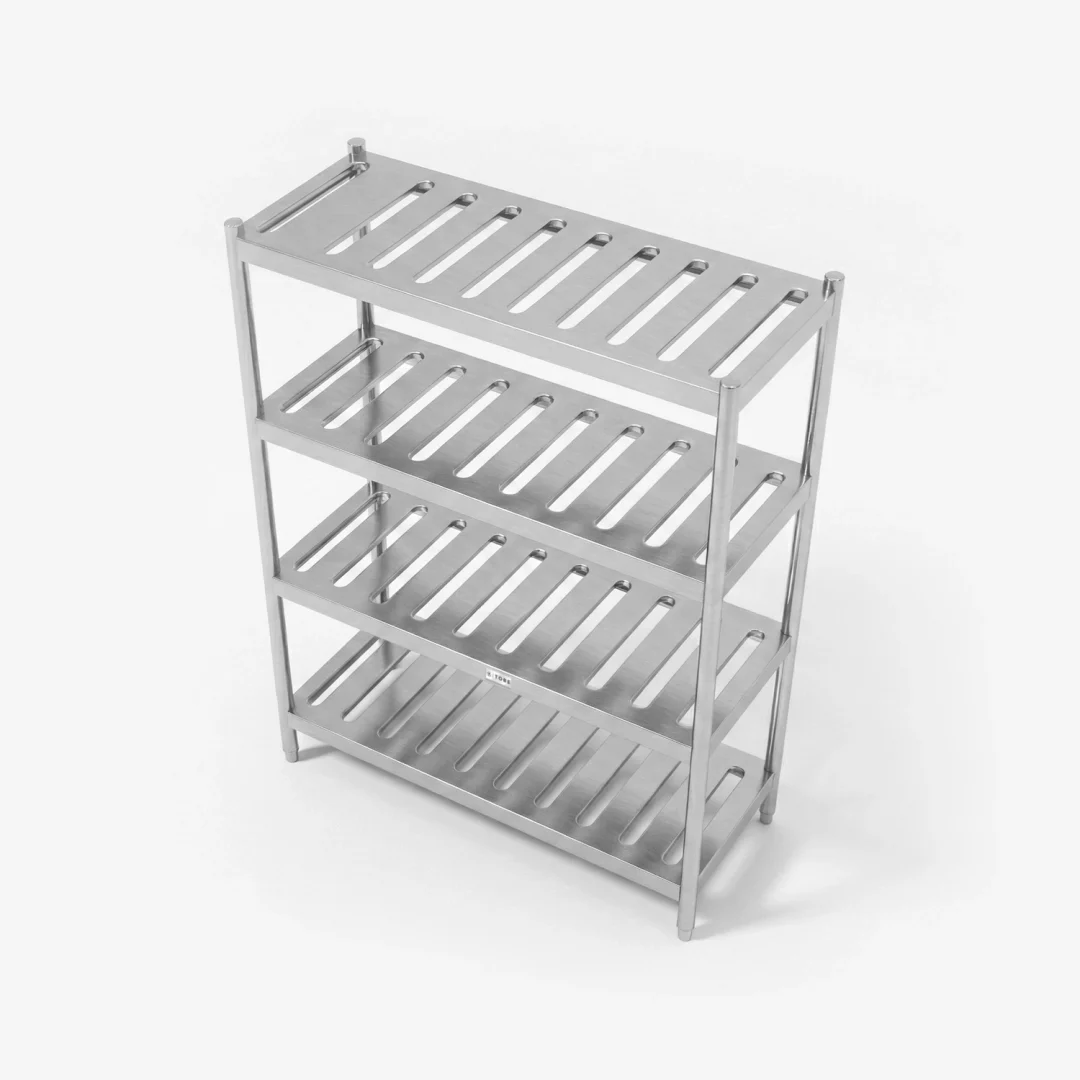 Slotted Storage Rack Four Tiers