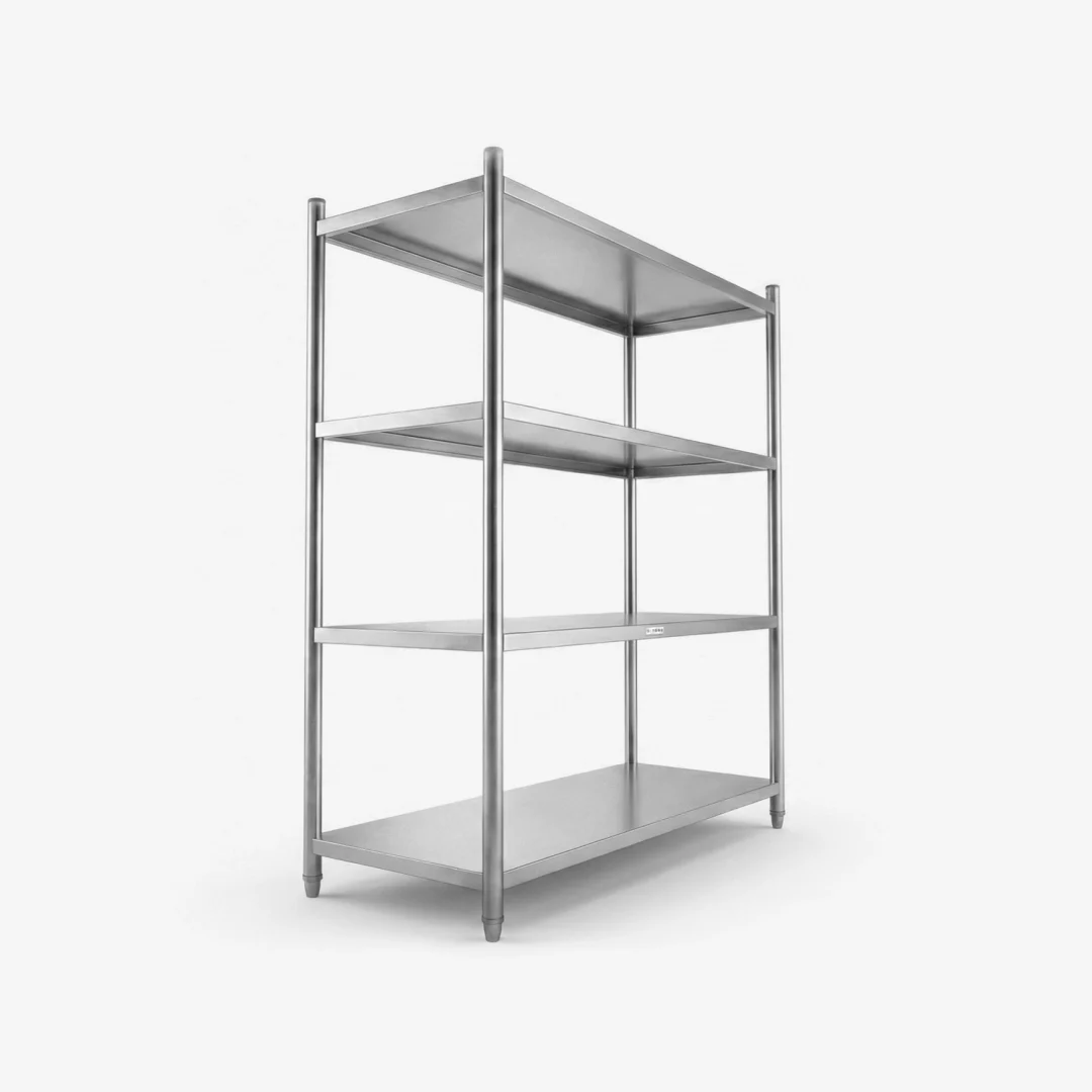 Solid Storage Rack Four Tiers